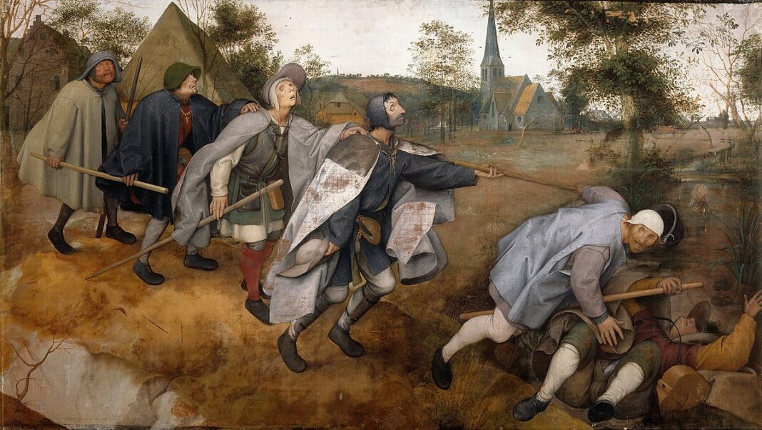 The Blind Leading the Blind. Pieter Bruegel the Elder