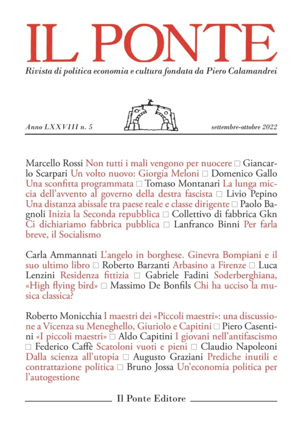 Il Ponte, numero 5 / 2022