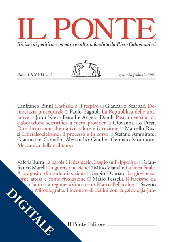 Il Ponte, numero 1 / 2021. Digitale