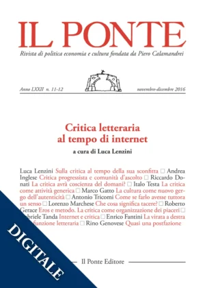 Il Ponte, numero 11-12 / 2016. Digitale