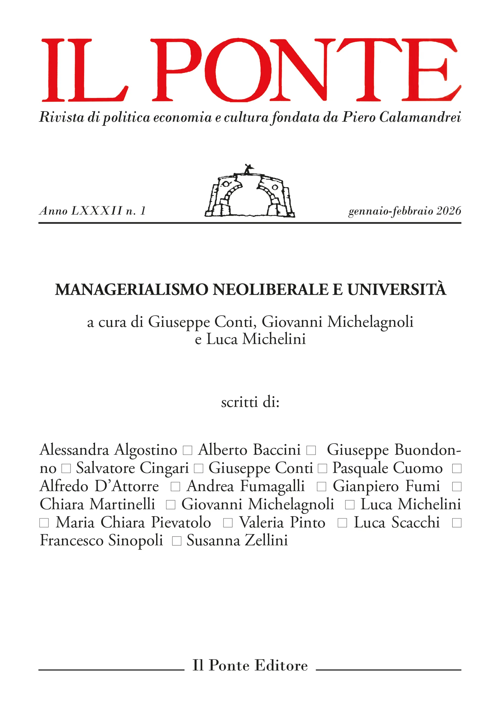 Il Ponte, numero 1 / 2026