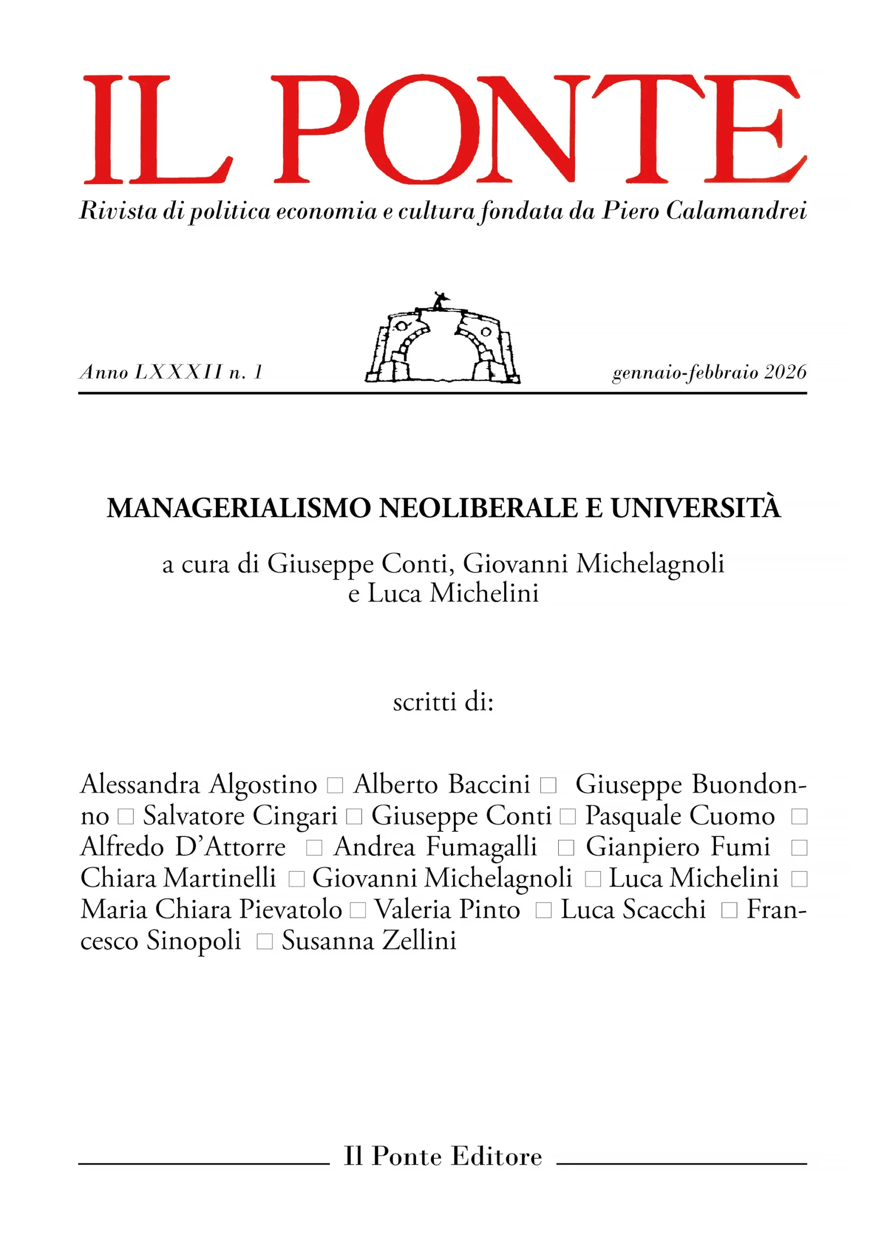 Il Ponte, numero 1 / 2026